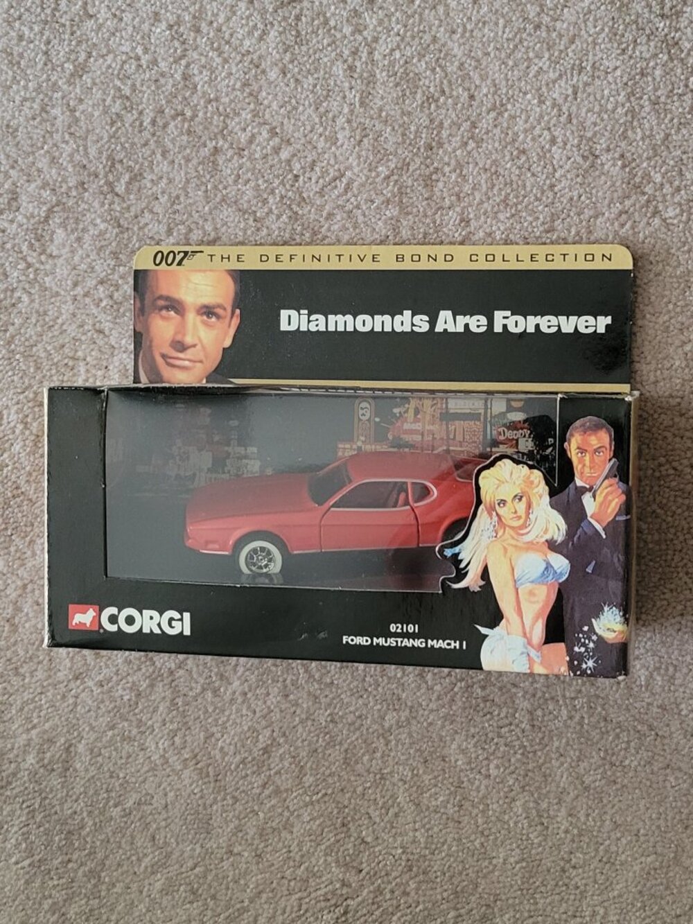 Corgi Ford 1971 Mustang Mach 1 007 James Bond Diamonds Are Forever Vintage NWT